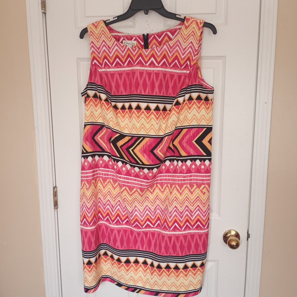 Kim Rogers Multicolor Sleeveless Dress Size 18W